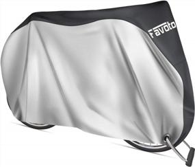 img 4 attached to Favoto Waterproof 29-Inch Bike Cover For Outdoor Use - Rustproof, Windproof & Snowproof Oxford Material With Lock Hole & Storage Bag - Ideal For MTB, Road, City & Beach Cruiser Bikes