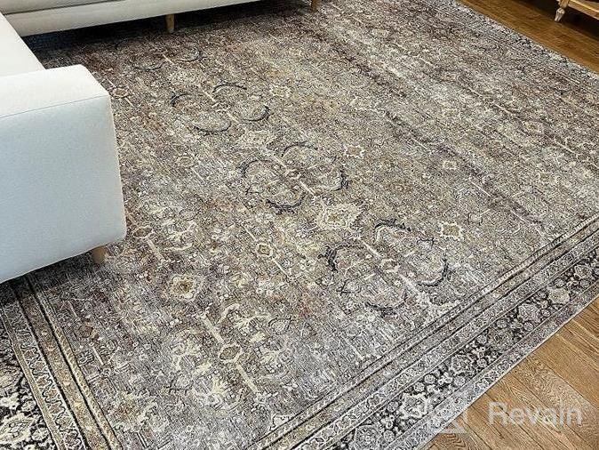 img 1 attached to Loloi II Layla Collection LAY-13 Antique / Moss, Traditional 7'-6" X 9'-6" Area Rug review by Tara Wilson
