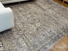 img 5 attached to Loloi II Layla Collection LAY-13 Antique / Moss, Traditional 7'-6" X 9'-6" Area Rug