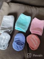img 1 attached to Unisex Baby Toddlers Kneepads: BOSONER Anti-Slip Knee And Anti Slip Socks, Best Infant Gift For Boys & Girls (Black Dark Grey) review by Pauly Blake