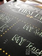img 1 attached to My First Day Of School Primitives By Kathy Kids Milestone Chalkboard Sign - Size 9.5" X 13 review by Nik Dingaling