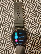 img 1 attached to HUAWEI Watch GT 2 (42mm) - AMOLED Display, 1 🕰️ Week Battery, GPS, Heart Rate Monitor, Night Black (International Model, No Warranty) review by Makoto  Ikeda ᠌