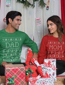 img 2 attached to Get Festive With Tstars Mom & Dad Matching Ugly Christmas Sweatshirts - The Perfect Gift For Your Parents!