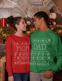 img 1 attached to Get Festive With Tstars Mom & Dad Matching Ugly Christmas Sweatshirts - The Perfect Gift For Your Parents!