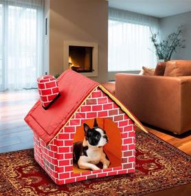 img 1 attached to 🐾 Etna Soft-Sided Brick Pet House & Mat: Comfortable Shelter for Your Beloved Pet