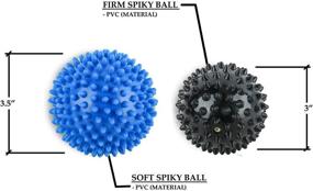 img 1 attached to Yaegoo Mobility Massage Kit - Includes 2 Spiky Balls, 1 Lacrosse Ball, 1 Peanut Ball, And An 18-Inch Roller Stick. Perfect For Plantar Fasciitis, Post-Workout Recovery, And Muscle Soreness Relief.