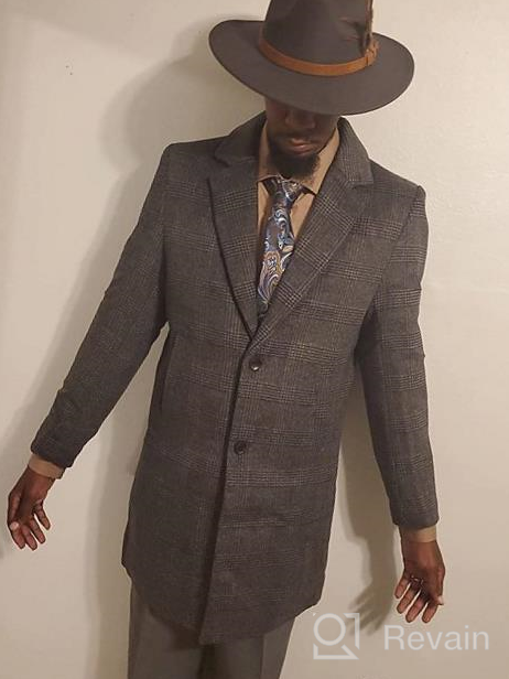 img 1 attached to Stay Warm And Stylish With BOJIN Men'S Wool Blend Trench Coat review by Corey Vaz