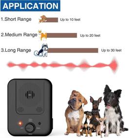 img 2 attached to 🐶 ulpeak Anti Barking Devices: Stop Barking Tool - 50 FT Range, Indoor & Outdoor Use, Black