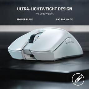 img 3 attached to Experience Ultimate Gaming Precision With Razer Viper V2 Pro HyperSpeed Wireless Mouse - Ultra Lightweight, Gen-3 Optical Switches, 30K Optical Sensor, 80Hr Battery, USB-C Cable Included - White
