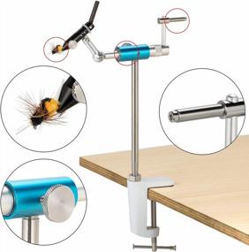 img 2 attached to Complete Fly Tying Kit With Vise, Tools & Materials - Dr.Fish Fly Fishing Station