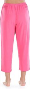 img 3 attached to Jersey Capri Pajama Pants For Women - Lightweight With Convenient Pockets For Sleep And Lounging