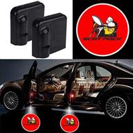 2pcs автомобильные дверные огни логотип проектор, пригодный для dodge scat-pack bee projector ghost shadow courtesy light приветственный свет для challenger charger scat pack accessories логотип