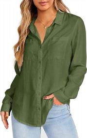 img 4 attached to Stylish And Professional: Nulibenna'S 100% Cotton Button Down Shirts For Women