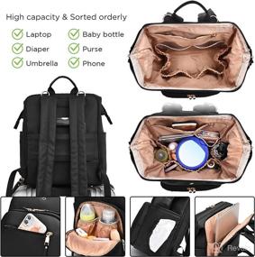 img 1 attached to Backpack Waterproof Multifunctional Capacity Changing Diapering at Diaper Bags