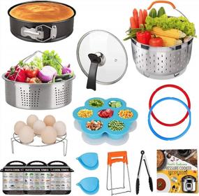 img 4 attached to Complete 8 Quart Pot Accessories Kit: Includes Sealing Rings, Tempered Glass Lid, And Steamer Basket For Optimal Cooking Experience