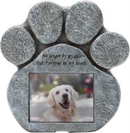 🐾 expawlorer personalized pawprint pet memorial garden stones with photo frame & sympathy poem | dog memorial stone pet loss gifts, grave markers, & remembrance headstone for lawn, garden, or backyard logo