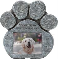 🐾 expawlorer personalized pawprint pet memorial garden stones with photo frame & sympathy poem | dog memorial stone pet loss gifts, grave markers, & remembrance headstone for lawn, garden, or backyard логотип