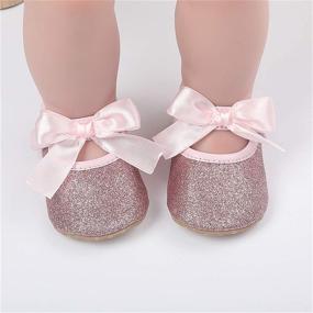 img 3 attached to ENERCAKE Non Slip Bowknot Princess Toddler Girls' Shoes ~ Flats