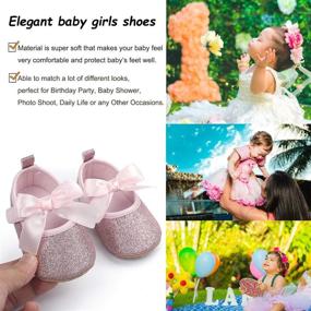 img 2 attached to ENERCAKE Non Slip Bowknot Princess Toddler Girls' Shoes ~ Flats