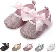 enercake non slip bowknot princess toddler girls' shoes ~ flats логотип