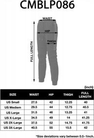 img 1 attached to H2H Men'S Casual Trousers Comfortable Fit Drawstring Beach Elastic Waist Straight Pants
