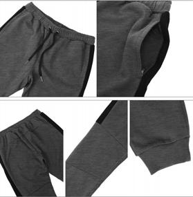 img 2 attached to H2H Men'S Casual Trousers Comfortable Fit Drawstring Beach Elastic Waist Straight Pants