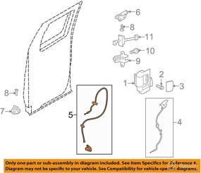 img 3 attached to 🔒 Premium Quality Unikpas Rear Left Door Lower Latch for Ford F150 2009-2014 - Driver Side Rear Door Lock Actuator 9L3Z18264A01A