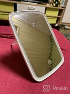img 3 attached to 💡 Portable Touch Screen Makeup Mirror with Adjustable LED Brightness & USB Rechargeable by Jordan & Judy - Vanity Mirror review by Mirela Tirlea ᠌