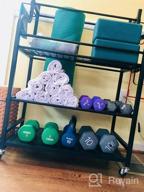 img 1 attached to Mythinglogic Yoga Mat Storage Rack With Wheels And Hooks For Home Gym Equipment Storage - Dumbbells, Kettlebells, Foam Roller, Yoga Strap, And Resistance Bands Organizer review by Charles Notti