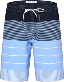 img 4 attached to APTRO Men'S Swim Trunks Quick Dry Bathing Suit 9" Big & Tall Board Shorts Swimsuit With Mesh Lining And Pockets