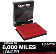 spectre essentials engine air filter: premium quality, extended lifespan (50% longer): compatible with select nissan (frontier, nv1500/2500, titan, xterra, armada, pathfinder 2005-2020), jeep grand cherokee (1993-2004). model: spa-2286 logo