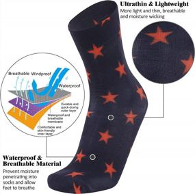 img 1 attached to Unisex Waterproof Socks For Hiking & Kayaking - SuMade Ultra Thin Crew Ankle 1 Pair