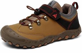 img 4 attached to Anti-Collision Non-Slip Hiking Shoes For Kids By Mishansha - Ideal For Outdoor Trekking, Walking, Climbing And Running