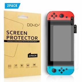 img 4 attached to Защитите свой Nintendo Switch с помощью защитной пленки DOYO из закаленного стекла (2 шт. в упаковке)