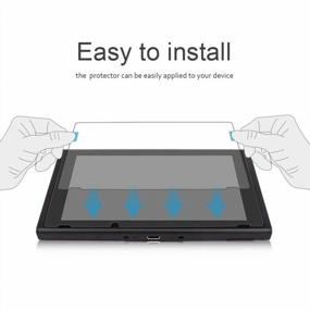 img 1 attached to Защитите свой Nintendo Switch с помощью защитной пленки DOYO из закаленного стекла (2 шт. в упаковке)