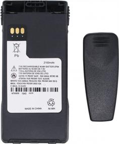 img 3 attached to Motorola XTS1500 XTS2500 PR1500 MT1500 Walkie Talkie NTN9815 NTN9858 7.4V 2100MAh NI-MH Replacement Battery With Belt Clip (OEM Without IMPRES Function)