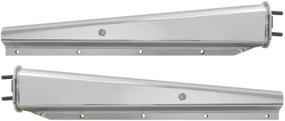 img 4 attached to 🚗 GG Grand General 30585: Chrome Plated Spring Loaded Straight Mud Flap Hanger with 2" Bolt Centre