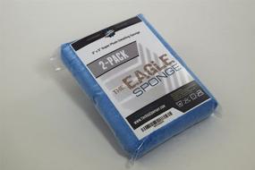 img 4 attached to The Rag Company - Ultra Premium Korean Eagle Microfiber Detailing Sponge - Versatile Detailing Applicator, Extra Absorbent, Durable for Multiple Uses, 3in x 5in, Blue (2-Pack)