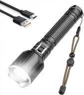 xlentgen rechargeable high lumens flashlight with 5 modes & zoom – ideal for camping and emergency situations logo