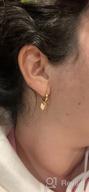 img 1 attached to 💛 Stylish and Allergen-Free VACRONA Snake Huggie Hoop Earrings in 14K Gold Plating review by Brooke Abrahams