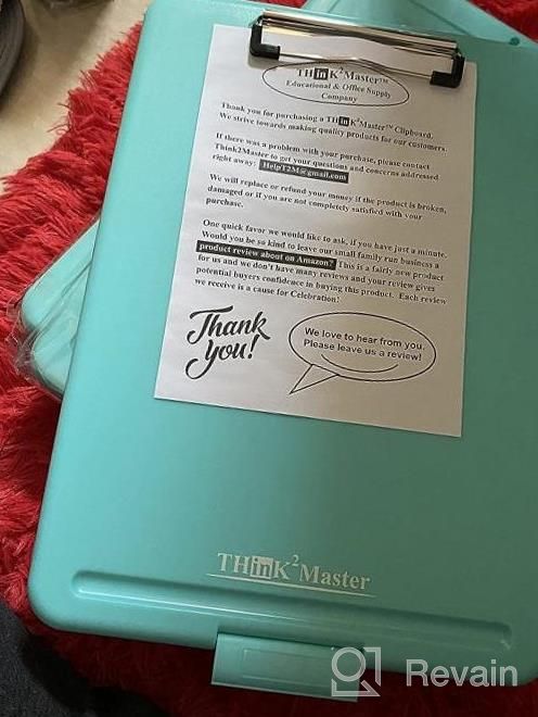 img 1 attached to Enhance Your Efficiency With Think2Master Heavy Duty Pink Plastic Storage Clipboard: Sturdy, Durable, And Comes With A Large Storage Compartment review by Jamie Mason