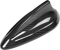 carbon fiber shark fin antenna cover trim for bmw f22 f30 f35 f34 f32 f33 f80 - fm am radio shark fin aerial with adhesive tape logo