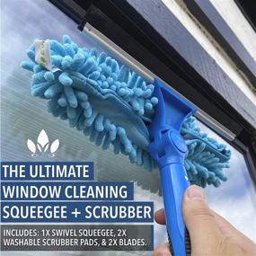 img 1 attached to 🧹 Versatile EVERSPROUT Swivel Squeegee Attachment: Effortlessly Clean with Extension Pole (Pole Not Included)
