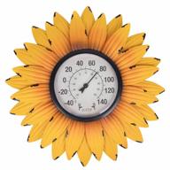 outdoor thermometers for patio-outdoor thermometer - patio thermometer wall thermometer sunflower enclosure for patio, wall or decorative, no battery required hanging thermometer logo