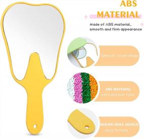 img 2 attached to ANNWAH Cute Tooth Shaped Mirror - Hand Mirrors With Handle Makeup Mirror For Women Kids Hand Mirrors Dental Mirror Handheld Lightweight And Smooth