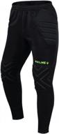 padded soccer goalkeeper pants for youth, ideal for paintball and other sports - kelme logo