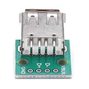 img 4 attached to 10Pcs USB Type A Female Breakout Board Adapter Connector - 4 Pins DIP Socket For Power Supply