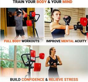 img 2 attached to Nexersys N3 Boxing Trainer & Sparring Partner: Fun Interactive Workouts, Competitions & Games For All Levels - No Subscription Or Experience Needed - Adjustable Height