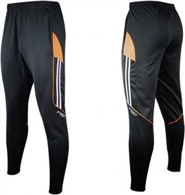 img 3 attached to Men'S Shinestone Sports Jogger Pants With Zippered Pockets - Perfect For Athletes And Fitness Enthusiasts
