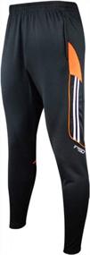 img 4 attached to Men'S Shinestone Sports Jogger Pants With Zippered Pockets - Perfect For Athletes And Fitness Enthusiasts